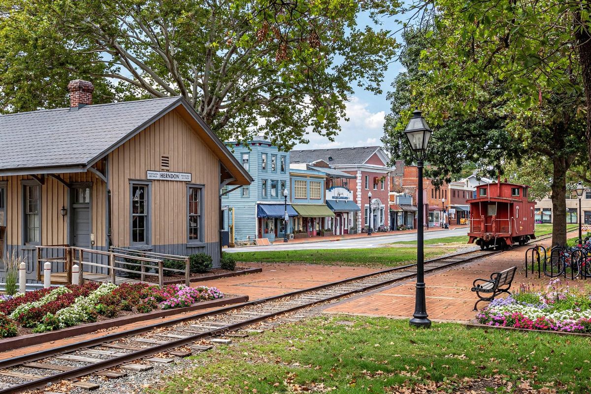 Historic downtown Herndon, Virginia